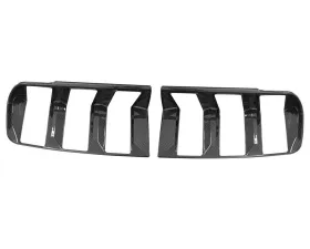 VR Aero Carbon Fiber Rear Bumper Lamp Cover Ford Mustang S650 Dark Horse