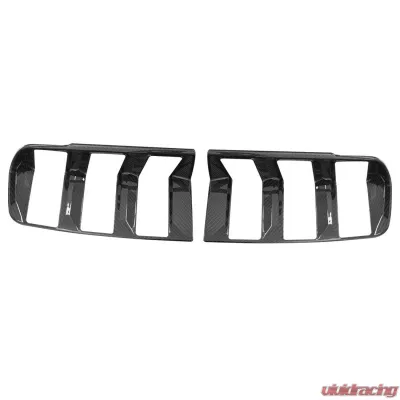 VR Aero Carbon Fiber Rear Bumper Lamp Cover Ford Mustang S650 Dark Horse - VR-KF1693