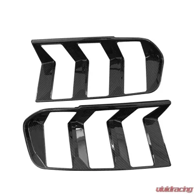 VR Aero Carbon Fiber Rear Bumper Lamp Cover Ford Mustang S650 Dark Horse - VR-KF1693