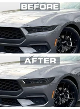 VR Aero Carbon Fiber Eyelid Eyebrows Ford Mustang S650 Dark Horse                                     - VR-KF1696 - Image 9