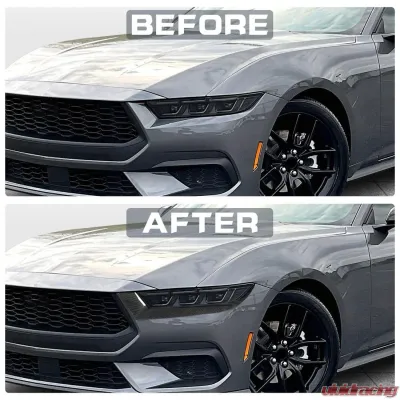 VR Aero Carbon Fiber Eyelid Eyebrows Ford Mustang S650 Dark Horse - VR-KF1696