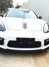VR Aero Carbon Fiber Front Lip V2 Spoiler Porsche Panamera 970 2010-2016                                     - VR-970-602 - Image 8