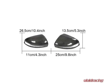 VR Aero Carbon Fiber Replacement Mirror Covers Mercedes C-Class W205 | S-Class W222 2015-2018 - VR-W205-651