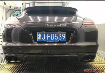VR Aero Carbon Fiber Rear Diffuser V2 Porsche Panamera 971 2017-2022 - VR-971-612