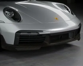 VR Aero Carbon Fiber Front Lip Spoiler Porsche 992 Turbo 2021-2024