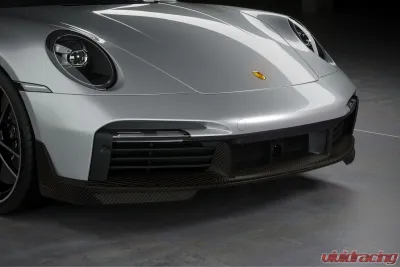 VR Aero Carbon Fiber Front Lip Spoiler Porsche 992 Turbo 2021-2024 - VR-992TT-600