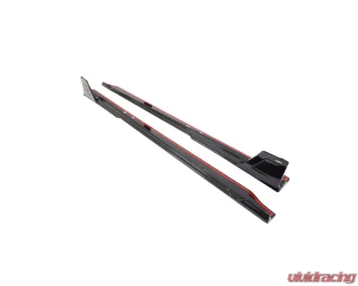 VR Aero Carbon Fiber Finned Side Skirts BMW M2 G87 - VR-G87-632