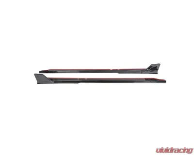 VR Aero Carbon Fiber Finned Side Skirts BMW M2 G87 - VR-G87-632