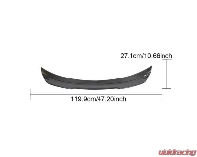 VR Aero Carbon Fiber Trunk Wing Spoiler Lexus IS250 IS300 IS350 Sedan XE30 2014-2020 - VR-XE30-620