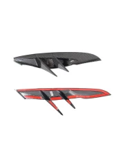 VR Aero Carbon Fiber Front Bumper Vent Trim Pair Toyota Supra MK5 2019-2024                                     - VR-A90-612 - Image 10