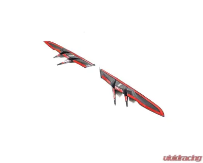 VR Aero Carbon Fiber Front Bumper Vent Trim Pair Toyota Supra MK5 2019-2024 - VR-A90-612