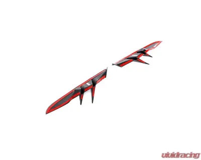 VR Aero Carbon Fiber Front Bumper Vent Trim Pair Toyota Supra MK5 2019-2024 - VR-A90-612