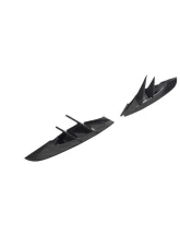 VR Aero Carbon Fiber Front Bumper Vent Trim Pair Toyota Supra MK5 2019-2024                                     - VR-A90-612 - Image 3