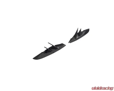 VR Aero Carbon Fiber Front Bumper Vent Trim Pair Toyota Supra MK5 2019-2024 - VR-A90-612