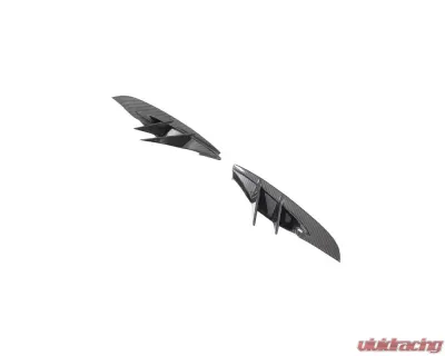 VR Aero Carbon Fiber Front Bumper Vent Trim Pair Toyota Supra MK5 2019-2024 - VR-A90-612