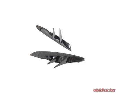 VR Aero Carbon Fiber Front Bumper Vent Trim Pair Toyota Supra MK5 2019-2024 - VR-A90-612