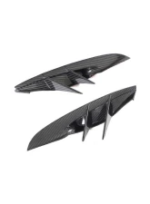 VR Aero Carbon Fiber Front Bumper Vent Trim Pair Toyota Supra MK5 2019-2024                                     - VR-A90-612 - Image 9