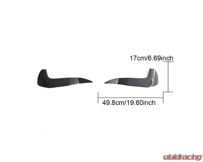 VR Aero Carbon Fiber 2pc Trunk Spoiler BMW G02 X4 | F98 X4M - VR-G02-621