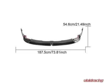 VR Aero Carbon Fiber Vented Front Lip Spoiler BMW 4 Series | M3 M4 G80 G82 - VR-G80-601