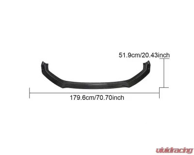 VR Aero Carbon Fiber Front Lip Spoiler Audi A5 S-LINE 2-Door | 4-Door - VR-A5-601