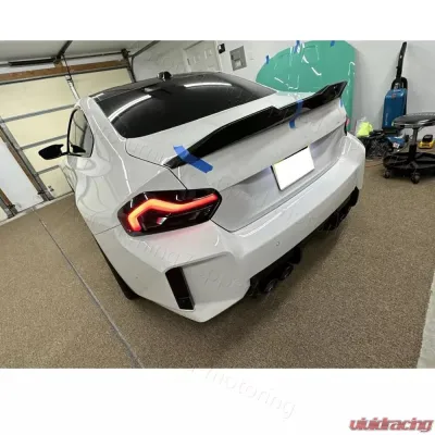 VR Aero Carbon Fiber Rear Trunk Lip Spoiler BMW M2 G87 - VR-G87M2-DCF-620