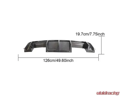 VR Aero Carbon Fiber Rear Diffuser DTM Style BMW M4 G82 - VR-G82-610