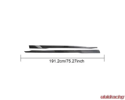 VR Aero Carbon Fiber Side Skirts Ford Mustang Dark Horse - VR-DHMUST-633
