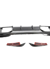 VR Aero Carbon Fiber 3pc Rear Diffuser BMW X3M F97                                     - VR-X3MF97-610 - Image 2