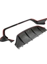 VR Aero Carbon Fiber Rear Diffuser Porsche Taycan 9J1 2020-2023                                     - VR-9J1-617 - Image 3