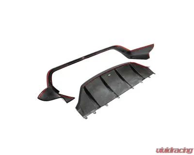 VR Aero Carbon Fiber Rear Diffuser Porsche Taycan 9J1 2020-2023 - VR-9J1-617