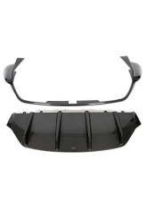 VR Aero Carbon Fiber Rear Diffuser Porsche Taycan 9J1 2020-2023                                     - VR-9J1-617 - Image 4