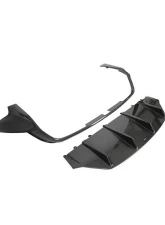 VR Aero Carbon Fiber Rear Diffuser Porsche Taycan 9J1 2020-2023                                     - VR-9J1-617 - Image 6