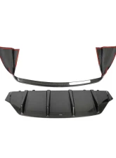 VR Aero Carbon Fiber Rear Diffuser Porsche Taycan 9J1 2020-2023                                     - VR-9J1-617 - Image 7