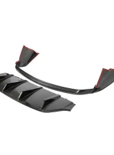 VR Aero Carbon Fiber Rear Diffuser Porsche Taycan 9J1 2020-2023                                     - VR-9J1-617 - Image 8