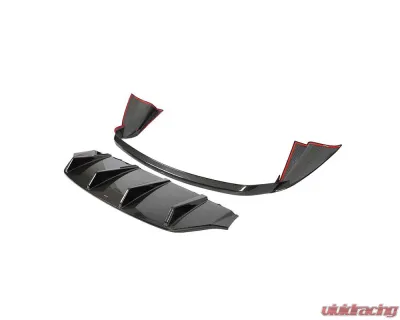 VR Aero Carbon Fiber Rear Diffuser Porsche Taycan 9J1 2020-2023 - VR-9J1-617