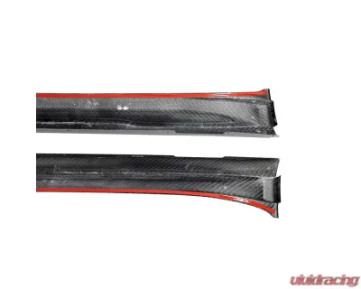 VR Aero Carbon Fiber Side Skirts Porsche Taycan 9J1 Sedan 2020-2024 - VR-9J1-639