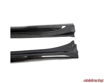 VR Aero Carbon Fiber Side Skirts Porsche Taycan 9J1 Sedan 2020-2024 - VR-9J1-639