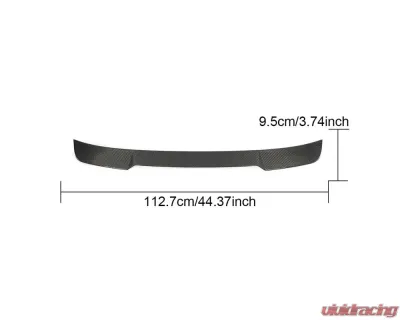 VR Aero Carbon Fiber Trunk Wing Spoiler V2 Ford Mustang Dark Horse - VR-DHMUST-621