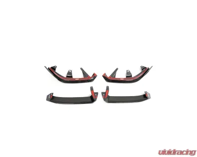 VR Aero Carbon Fiber Front Lip Spoiler BMW 5 Series G60 M-Sport Bumper - VR-G60-600
