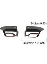 VR Aero Carbon Fiber Front Fog Light Cover Fins BMW M5 F90                                     - VR-F90-605 - Image 19