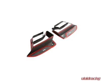 VR Aero Carbon Fiber Front Fog Light Cover Fins BMW M5 F90 - VR-F90-605