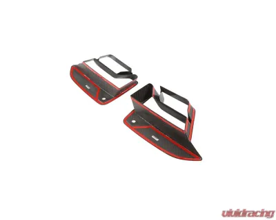 VR Aero Carbon Fiber Front Fog Light Cover Fins BMW M5 F90 - VR-F90-605
