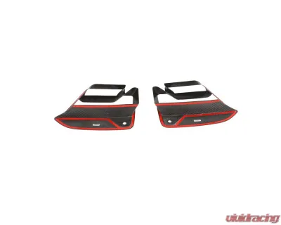 VR Aero Carbon Fiber Front Fog Light Cover Fins BMW M5 F90 - VR-F90-605