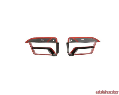 VR Aero Carbon Fiber Front Fog Light Cover Fins BMW M5 F90 - VR-F90-605