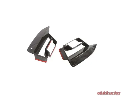 VR Aero Carbon Fiber Front Fog Light Cover Fins BMW M5 F90 - VR-F90-605