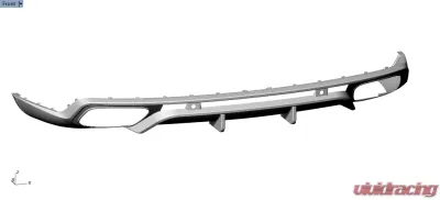 VR Aero Carbon Fiber Rear Diffuser V1 Porsche Panamera 971 2017-2022 - VR-971-610