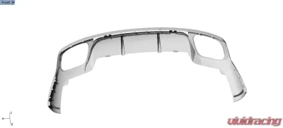 VR Aero Carbon Fiber Rear Diffuser V1 Porsche Panamera 971 2017-2022 - VR-971-610