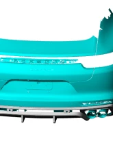 VR Aero Carbon Fiber Rear Diffuser V1 Porsche Panamera 971 2017-2022                                     - VR-971-610 - Image 6