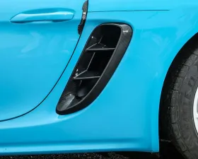 VR Aero Carbon Fiber Side Vents Porsche 718 Cayman Boxster