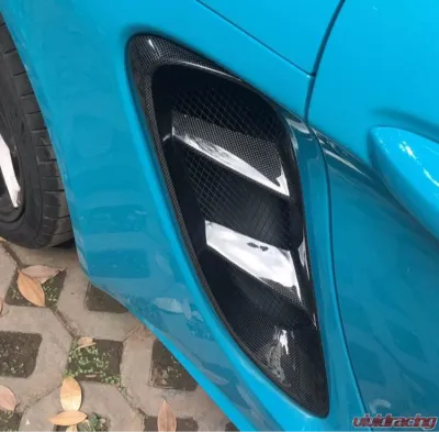 VR Aero Carbon Fiber Side Vents Porsche 718 Cayman Boxster - VR-718-632